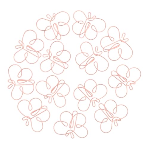 SEWACC 30 Stück Kreative Büroklammern Schmetterlings Design Metall Paperclips für Notizbücher Journale und Dokumentenorganisation für Schule und Büro von SEWACC