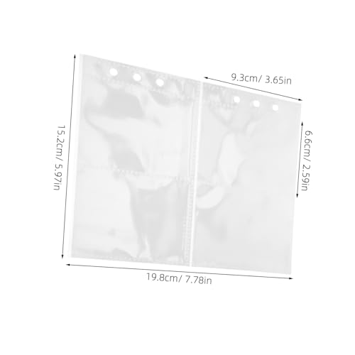 SEWACC 30 Stück Kunststoff Hüllen für Karten Doppelseitige Einlagen für Ordner Schutz für Spielkarten Visitenkarten und Fotos für Sammler von SEWACC