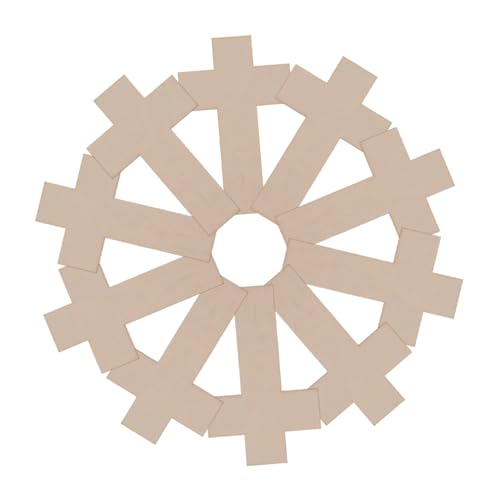 SEWACC Holzstücke Zum Basteln 30 Stück Osterkreuz Holzspäne Holzscheiben Zum Basteln Holzkreuz Dekoration Diy Holzausschnitte Holzkreuzausschnitte Kindermalerei Ausschnittausschnitte Basteln Kreativer von SEWACC