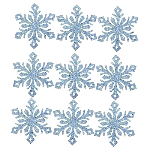 SEWACC 30 Stück Schneeflocken Ausschnitte Schneeflocken Applikation Schneeflocken Zum Basteln Party Schneeflockenbasteln Künstliche Schneeflocken Dekoration Winterdekorationen von SEWACC