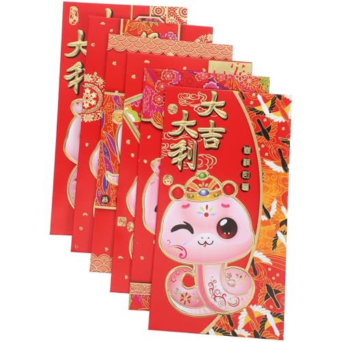 SEWACC 30 Stück Teiliges Chinesische Rote Umschläge Jahr Schlange Dickes Papier Geräumig Vielseitig Verwendbar für Frühlingsfest Hochzeit Geburtstag Traditionelle Glücksgeldumschläge SEWACC 30 Stück Teiliges Chinesische Rote Umschläge Jahr Schlange Dickes Papier Geräumig Vielseitig Verwendbar für Frühlingsfest Hochzeit Geburtstag Traditionelle Glücksgeldumschläge von SEWACC