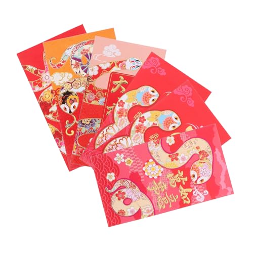 SEWACC 30 Stück Teiliges Chinesische Rote Umschläge Jahr der Schlange Cartoon Design Umschläge für Neujahr Hochzeit Frühlingsfest Vielseitige Geldgeschenkumschläge SEWACC 30 Stück Teiliges Chinesische Rote Umschläge Jahr der Schlange Cartoon Design Umschläge für Neujahr Hochzeit Frühlingsfest Vielseitige Geldgeschenkumschläge von SEWACC