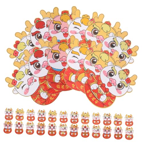 SEWACC 30 Stück Teiliges Chinesische Rote Umschläge für Frühlingsfest und Lunar Year Dicke Geldtaschen mit Glücksdesign Vielseitig für Geburtstage Hochzeiten und Festtagsgeschenke von SEWACC