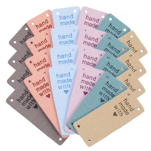 SEWACC 30 Stück Teiliges DIY Mikrofaserset Bunte Handgefertigte Labels mit Prägung für Kleidung Jeans Taschen Nähen Basteln Zubehör Flexible und Praktische Namensetiketten für Bekleidung SEWACC 30 Stück Teiliges DIY Mikrofaserset Bunte Handgefertigte Labels mit Prägung für Kleidung Jeans Taschen Nähen Basteln Zubehör Flexible und Praktische Namensetiketten für Bekleidung von SEWACC