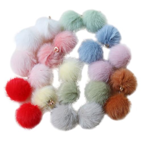 SEWACC 30 Stück Teiliges DIY Schmuckanhänger aus Farbigen Wollgarn bommeln Langlebige Verschleißfeste Charms für Ohrringe Halsketten Schlüsselanhänger und Taschenaccessoires Bunte SEWACC 30 Stück Teiliges DIY Schmuckanhänger aus Farbigen Wollgarn bommeln Langlebige Verschleißfeste Charms für Ohrringe Halsketten Schlüsselanhänger und Taschenaccessoires Bunte von SEWACC