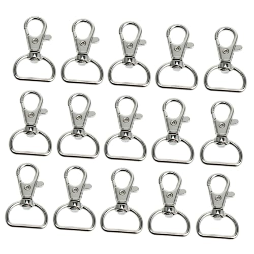 SEWACC 30 Stück Teiliges Drehbare Karabinerhaken Drehgelenk Metall Schlüsselanhänger Schnapphaken für DIY Basteln Kleine Karabiner Clips für Schlüssel und Dekorationen SEWACC 30 Stück Teiliges Drehbare Karabinerhaken Drehgelenk Metall Schlüsselanhänger Schnapphaken für DIY Basteln Kleine Karabiner Clips für Schlüssel und Dekorationen von SEWACC