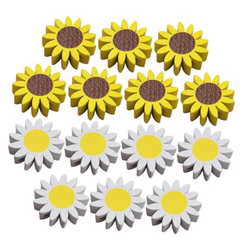 SEWACC 30 Stück Teiliges Holzperlen Sonnenblumenform Bunte DIY Holzperlen zum Basteln Makramee Schmuck Wohnaccessoires Kreative Lose Holzkugeln für Dekoration und Zufällige Farbe SEWACC 30 Stück Teiliges Holzperlen Sonnenblumenform Bunte DIY Holzperlen zum Basteln Makramee Schmuck Wohnaccessoires Kreative Lose Holzkugeln für Dekoration und Zufällige Farbe von SEWACC