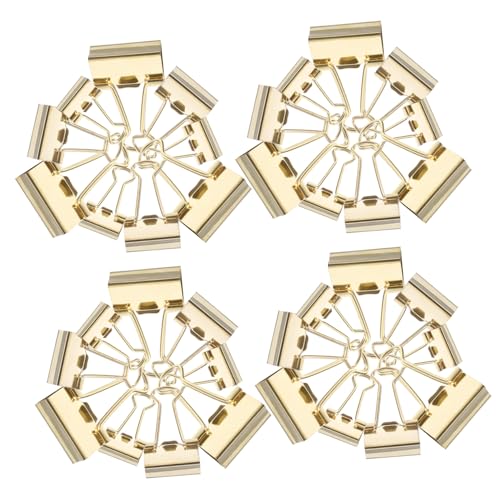 SEWACC 30 Stück Teiliges Metall Binder Clips in Gold Langlebige Büroklammern für Vielseitige Nutzung zum Organisieren von Dokumenten Papier und Akten SEWACC 30 Stück Teiliges Metall Binder Clips in Gold Langlebige Büroklammern für Vielseitige Nutzung zum Organisieren von Dokumenten Papier und Akten von SEWACC