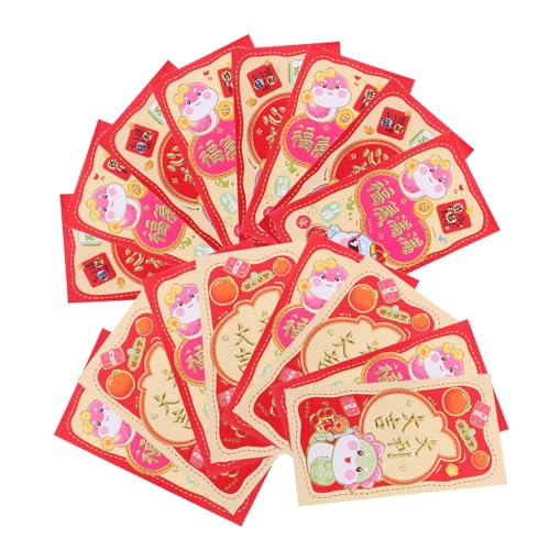 SEWACC 30 Stück Teiliges Rote Umschläge mit Niedlichem Schlangenmotiv Stabile Papiermaterialien Vielseitig für Neujahr Hochzeit Geschenkverpackung Jahr Traditionelle Geldumschläge von SEWACC