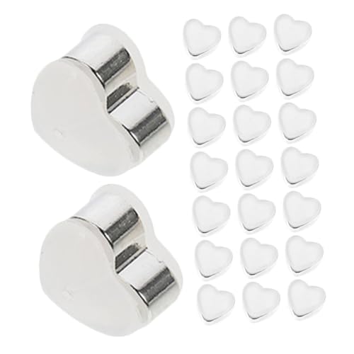 SEWACC 30 Stück Teiliges Silikon Ohrring Stopper Herzform Klare Weiche Ohrstecker Verschlüsse Wiederverwendbar Waschbar Sicherer Ohrschmuck Rückhalter für Alltag und Besondere Anlässe von SEWACC