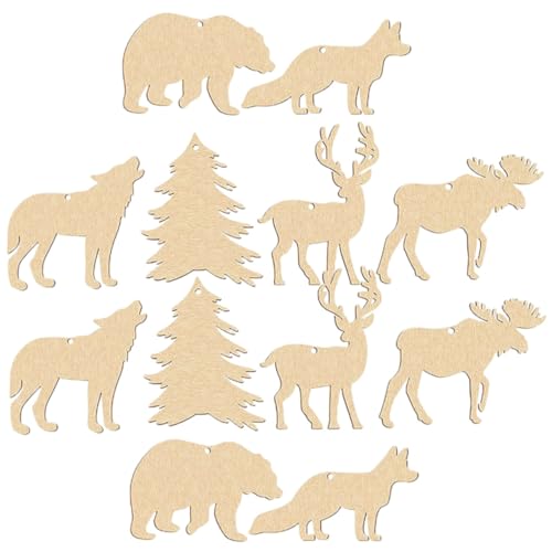 SEWACC 30 Stück Tierschmuck aus Holz Dekorationen ausgeschnitten lackierbar Party Wandhängedekoration Chip handwerkliche Verzierungen Tierausschnitt Holzscheiben Handwerksdekoration Khaki SEWACC 30 Stück Tierschmuck aus Holz Dekorationen ausgeschnitten lackierbar Party Wandhängedekoration Chip handwerkliche Verzierungen Tierausschnitt Holzscheiben Handwerksdekoration Khaki von SEWACC