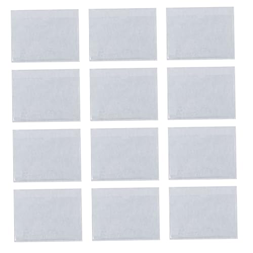 SEWACC 30 Stück Transparente Kartenhüllen Selbstklebende Etikettenhalter für Visitenkarten Indexkarten und Foto Organizer für Büro Schule und Zuhause von SEWACC