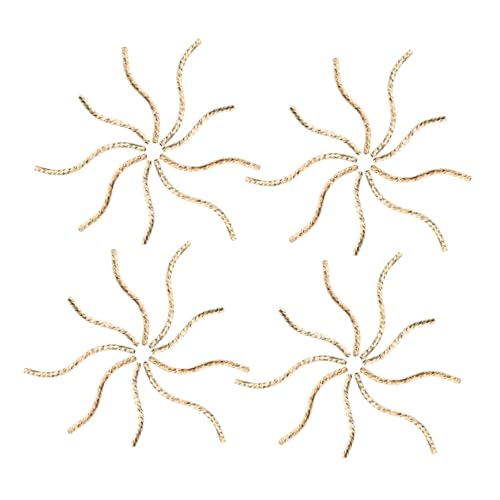SEWACC 30 Stück Vergoldete S Förmige Röhrenperlen für Diy Schmuckherstellung Hochwertige Zwischenperlen für Armbänder und Kreative Designs und Vielseitige Anwendungsmöglichkeiten SEWACC 30 Stück Vergoldete S Förmige Röhrenperlen für Diy Schmuckherstellung Hochwertige Zwischenperlen für Armbänder und Kreative Designs und Vielseitige Anwendungsmöglichkeiten von SEWACC