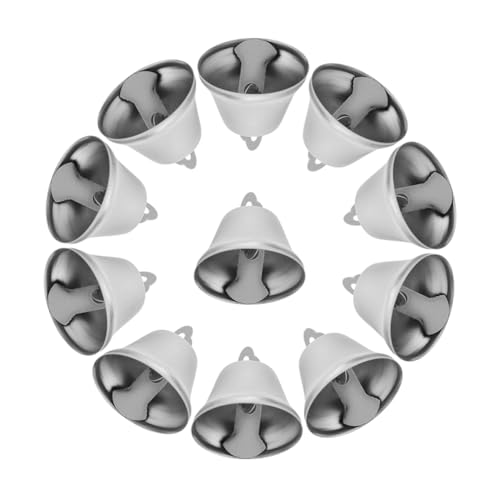 SEWACC 30 Stück Weihnachtsglocken Kleine Bastelglocken aus Metall für DIY Projekte Silber für Weihnachtsbaum Dekoration und Kreative Bastelideen von SEWACC