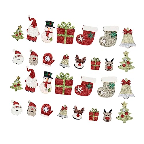 SEWACC 30 Stück Zubehör Für Die Weihnachtsdekoration Patch Flecken Mason Weihnachtsbaumdekoration Schnee Basteln Klein Nähen Weihnachten Drinnen Stickerei Bestickt Dekorativ Stoff SEWACC 30 Stück Zubehör Für Die Weihnachtsdekoration Patch Flecken Mason Weihnachtsbaumdekoration Schnee Basteln Klein Nähen Weihnachten Drinnen Stickerei Bestickt Dekorativ Stoff von SEWACC