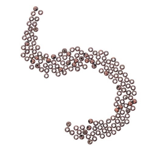 SEWACC 300 Stück Abstandshalter Für Armbänder Ohrringe Runde Perlen Mit Großem Loch Metallperlen Für Armbänder Abstandsperlen Mit Großem Loch Runde Baumelperlen von SEWACC