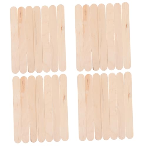 SEWACC 300 Stück Bunte Holz Eisstiele Glatte Bastelstäbchen ohne Splitter Sichere Eiscreme Sticks für DIY Handarbeiten Multifunktionale Holzstäbchen zum Basteln und Eis Machen von SEWACC