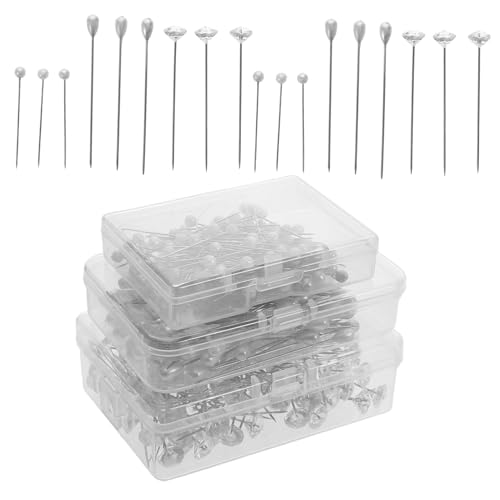 SEWACC 300 Stück Diamant Positionierungsnadeln für Nähen und Quilten Handpolierte Stecknadeln mit Großem Kopf für DIY Projekte Dekorative Näharbeiten und Stoffverarbeitung SEWACC 300 Stück Diamant Positionierungsnadeln für Nähen und Quilten Handpolierte Stecknadeln mit Großem Kopf für DIY Projekte Dekorative Näharbeiten und Stoffverarbeitung von SEWACC