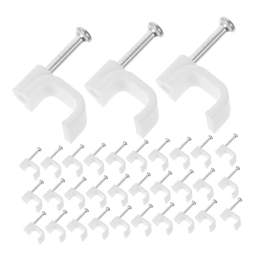 SEWACC 300 Stück Flachkabel Klemmen für Ethernet und Lautsprecherkabel Nagelschellen für Einfache Installation und Langlebige Befestigung für Zuhause und Büro SEWACC 300 Stück Flachkabel Klemmen für Ethernet und Lautsprecherkabel Nagelschellen für Einfache Installation und Langlebige Befestigung für Zuhause und Büro von SEWACC