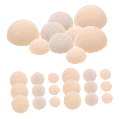 SEWACC 300 Stück Halbkugeln Holz für Diy Bastelprojekte Unvollendete Holzperlen für Kreative Lernspielzeuge und Partydekorationen SEWACC 300 Stück Halbkugeln Holz für Diy Bastelprojekte Unvollendete Holzperlen für Kreative Lernspielzeuge und Partydekorationen von SEWACC