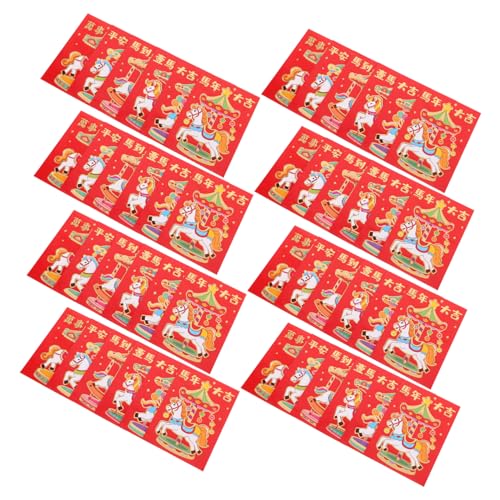 SEWACC 300 Stück Kreative Rote Umschläge Für Das Jahr Des Pferdes Chinesische Lai See Umschläge Frühlingsfest Frühlingsfest Hongbao Hong Bao Glücksgeldbeutel Li Xi SEWACC 300 Stück Kreative Rote Umschläge Für Das Jahr Des Pferdes Chinesische Lai See Umschläge Frühlingsfest Frühlingsfest Hongbao Hong Bao Glücksgeldbeutel Li Xi von SEWACC