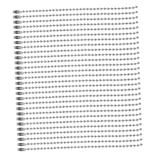 SEWACC 300 Stück Kugelkette aus Robustem Metall Lange Beaded Chain für DIY Schmuck Schlüsselanhänger Puppenanhänger und Dekorative Etiketten Vielseitig Verwendbar und Angenehm zu SEWACC 300 Stück Kugelkette aus Robustem Metall Lange Beaded Chain für DIY Schmuck Schlüsselanhänger Puppenanhänger und Dekorative Etiketten Vielseitig Verwendbar und Angenehm zu von SEWACC