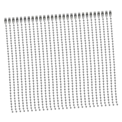SEWACC 300 Stück Kugelketten Metall für DIY Schmuck Basteln Lange Robuste Kugel-perlenketten zum Anhängen von Preisschildern Puppen und Taschenaccessoires von SEWACC