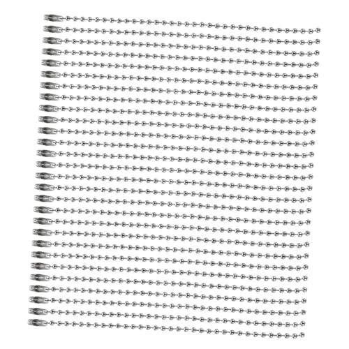 SEWACC 300 Stück Kugelketten aus Metall für DIY Schmuck und Schlüsselanhänger Lange Runde Bead Chains für Bastelprojekte Stabile Anhängerkette für Puppen Kleidung und Taschen SEWACC 300 Stück Kugelketten aus Metall für DIY Schmuck und Schlüsselanhänger Lange Runde Bead Chains für Bastelprojekte Stabile Anhängerkette für Puppen Kleidung und Taschen von SEWACC