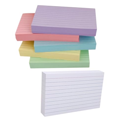 SEWACC 300 Stück Liniert Karteikarten Farben für Notizen Flashcards und Lernkarten für Schüler und Lehrer Papier Karten Weiß Rot Gelb Blau Grün SEWACC 300 Stück Liniert Karteikarten Farben für Notizen Flashcards und Lernkarten für Schüler und Lehrer Papier Karten Weiß Rot Gelb Blau Grün von SEWACC
