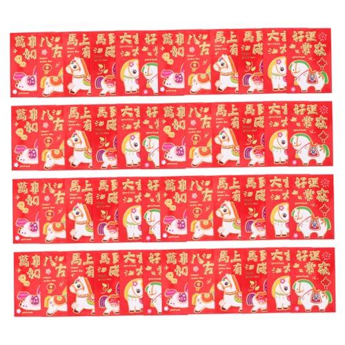 SEWACC 300 Stück Rote Umschläge Jahr Des Pferdes Kreative Hongbao für Frühlingsfest Hochzeit Abschluss Feierliche Geldumschläge Tradition Spring Festival SEWACC 300 Stück Rote Umschläge Jahr Des Pferdes Kreative Hongbao für Frühlingsfest Hochzeit Abschluss Feierliche Geldumschläge Tradition Spring Festival von SEWACC