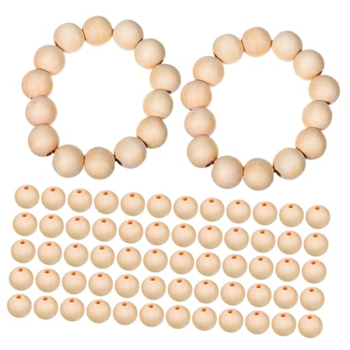 SEWACC 300 Stück Runde Naturholzperlen Unbehandelt mit Loch für Schmuck Basteln DIY Makramee Armbänder Weihnachtsdekorationen Holzperlen Auffädeln Zubehör SEWACC 300 Stück Runde Naturholzperlen Unbehandelt mit Loch für Schmuck Basteln DIY Makramee Armbänder Weihnachtsdekorationen Holzperlen Auffädeln Zubehör von SEWACC