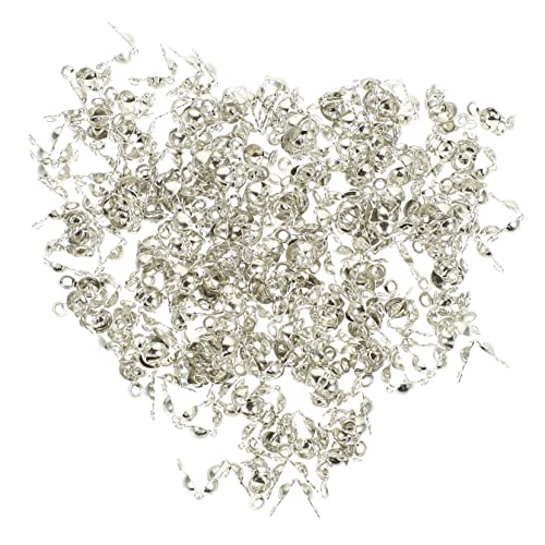 SEWACC 300 Stück Schmuck Crimps Perlen Bastelzubehör für Armband und Enden Silberne Quetschperlen für DIY Schmuckherstellung für Handarbeiten von SEWACC