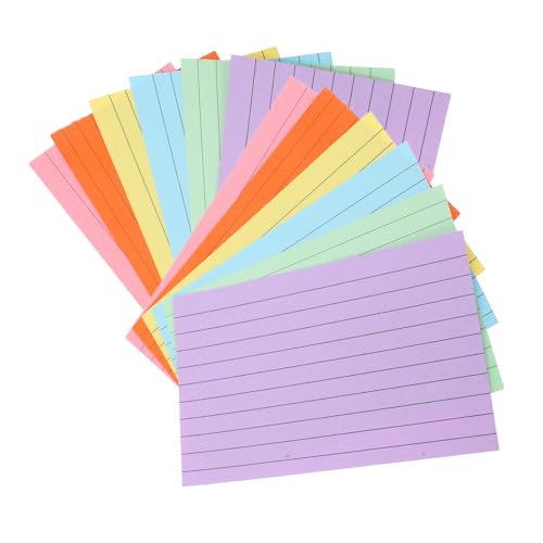 SEWACC 300 Stück Teiliges Buntes Indexkarten Liniert Doppelseitig Farbige Notizkarten für Schule Büro Lernen Praktische Kleine Memo Karten zur Einfachen Organisation und Effizienten SEWACC 300 Stück Teiliges Buntes Indexkarten Liniert Doppelseitig Farbige Notizkarten für Schule Büro Lernen Praktische Kleine Memo Karten zur Einfachen Organisation und Effizienten von SEWACC