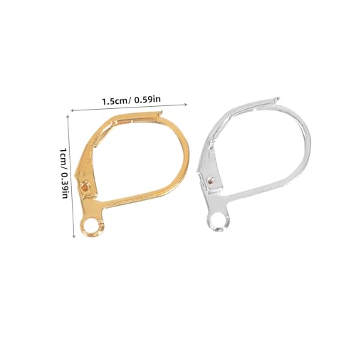 SEWACC 300 Stück Teiliges French Ear Wire Ohrhaken Schmuckzubehör Oxidationsbeständig Leicht für DIY Ohrringherstellung in Gold und Silber von SEWACC
