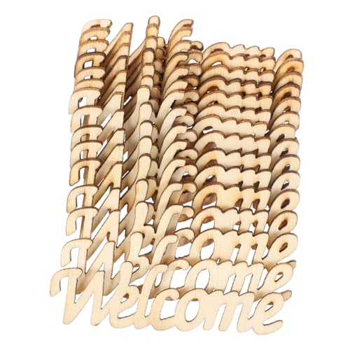 SEWACC 30Stücke Unbehandelte Holzbuchstaben Welcome für DIY und Partydekoration zum Bemalen und Gestalten von Gastgeschenken und Tischdeko SEWACC 30Stücke Unbehandelte Holzbuchstaben Welcome für DIY und Partydekoration zum Bemalen und Gestalten von Gastgeschenken und Tischdeko von SEWACC