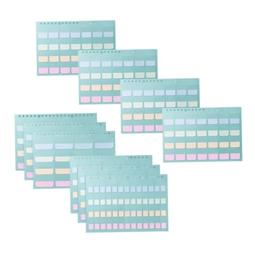 SEWACC 316 Stück Teiliges Bunte Haftnotizen Book Tabs Vielseitige Selbstklebende Seitenmarker Praktische Beschreibbare Index Sticker für Büro Schule und Zuhause Einfach zu Kleben und von SEWACC