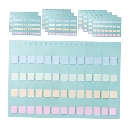 SEWACC 316 Stück Teiliges Multifunktionales Buchregister Selbstklebende Farbige Haftnotizen Beschreibbare Index Tabs in Drei Praktische Seitenmarker für Büro Schule und Zuhause von SEWACC