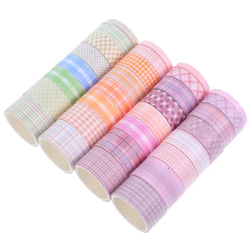 SEWACC 32 Rollen Washi Tape mit Gitternetzmuster Dekoratives Klebeband für DIY Basteln Scrapbooking Journaling Planer und Kunstprojekte Washi Papier Vielseitige Bastelmaterialien SEWACC 32 Rollen Washi Tape mit Gitternetzmuster Dekoratives Klebeband für DIY Basteln Scrapbooking Journaling Planer und Kunstprojekte Washi Papier Vielseitige Bastelmaterialien von SEWACC