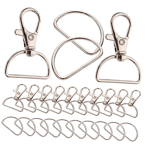 SEWACC 35 Sätze Teiliges D Förmiges Schnappverschluss Rostfrei Einfach zu Montieren Langlebige DIY Schlüsselanhänger Clips Vielseitig für Bastelprojekte Rucksack und Schlüsselbund SEWACC 35 Sätze Teiliges D Förmiges Schnappverschluss Rostfrei Einfach zu Montieren Langlebige DIY Schlüsselanhänger Clips Vielseitig für Bastelprojekte Rucksack und Schlüsselbund von SEWACC