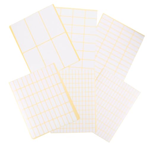 SEWACC 36 Blatt Selbstklebende Blanko Etiketten Mehrzweck Aufkleber Klassifizierungsaufkleber Papieraufkleber Langlebig Ablösbar Geeignet für Schule Büro Kleidung Beschriftung SEWACC 36 Blatt Selbstklebende Blanko Etiketten Mehrzweck Aufkleber Klassifizierungsaufkleber Papieraufkleber Langlebig Ablösbar Geeignet für Schule Büro Kleidung Beschriftung von SEWACC