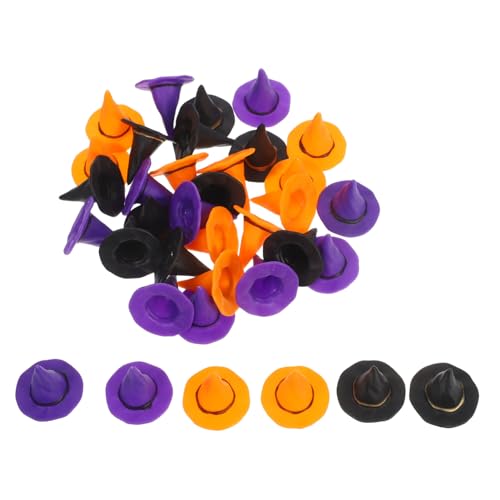 SEWACC 36 Stück Halloween-Dekorationshut Mini-Puppenhüte hängende hexenhüte dekorationen Halloween Hexenhut Mini -Hüte für Puppen Hexenhut Plastik SEWACC 36 Stück Halloween-Dekorationshut Mini-Puppenhüte hängende hexenhüte dekorationen Halloween Hexenhut Mini -Hüte für Puppen Hexenhut Plastik von SEWACC