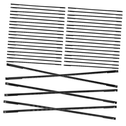 SEWACC 36 Stück Teiliges Dekupiersägeblätter mit Stift Lange Carbon stahl Scroll Saw Blades Feine Präzise Sägeblätter für Holz Kunststoff Weichmetall Kompatibel mit Maschinen SEWACC 36 Stück Teiliges Dekupiersägeblätter mit Stift Lange Carbon stahl Scroll Saw Blades Feine Präzise Sägeblätter für Holz Kunststoff Weichmetall Kompatibel mit Maschinen von SEWACC