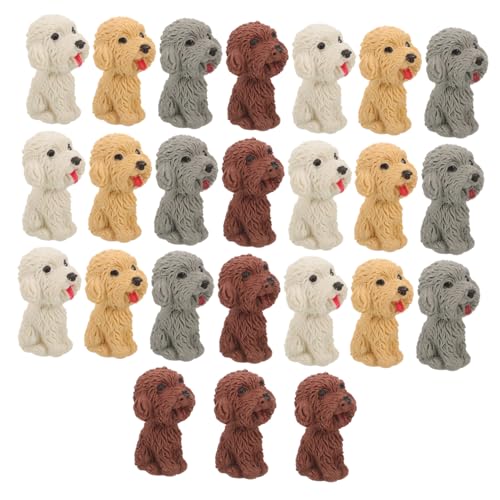 SEWACC 36 Stück Teiliges Hundeform Bunte Cartoon Radiergummis für Schüler Lustige Mini Tier radierer Smudgefrei als und Lernzubehör für Jungen Mädchen von SEWACC