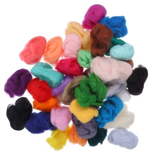 SEWACC 36 Stück Teiliges Nadelfilzset mit Bunten Filzwollstreifen DIY Bastelset für Nadelfilzen Vielseitige Filzwolle für Handarbeiten Farben À für Figuren Accessoires Dekoration SEWACC 36 Stück Teiliges Nadelfilzset mit Bunten Filzwollstreifen DIY Bastelset für Nadelfilzen Vielseitige Filzwolle für Handarbeiten Farben À für Figuren Accessoires Dekoration von SEWACC