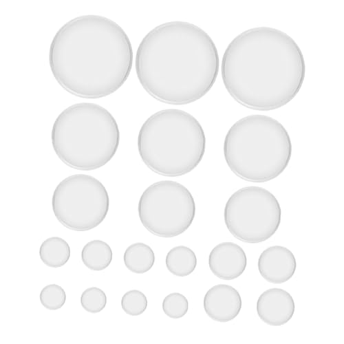 SEWACC 36 Stück Teiliges Transparente Robuste Buchringe Drehbare Pilzform Loseblatt Ringe für Karteikarten Notizbücher Scrapbooking und Dokumentenorganisation von SEWACC