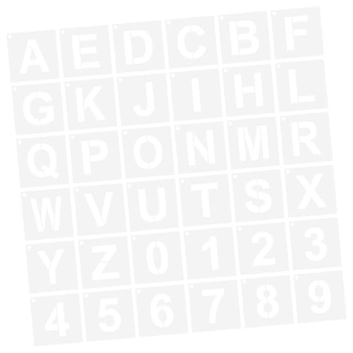 SEWACC 36 Stück Teiliges Wiederverwendbares Buchstaben Langlebig Leicht zu Reinigen für Kunst Handwerk Malerei Holz Stoff Kreidetafel und Wänden SEWACC 36 Stück Teiliges Wiederverwendbares Buchstaben Langlebig Leicht zu Reinigen für Kunst Handwerk Malerei Holz Stoff Kreidetafel und Wänden von SEWACC