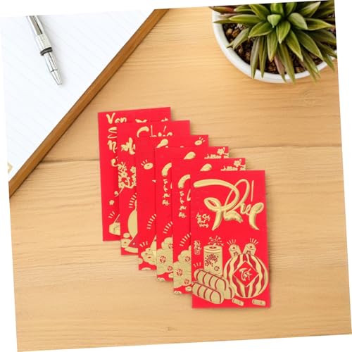 SEWACC 36 Stück Vietnamesische Rote Umschläge Hong Bao Geldumschläge mit Traditionellem Design für Vietnamesisches Neujahrsfest Hochzeit Familienfeiern und Firmenveranstaltungen SEWACC 36 Stück Vietnamesische Rote Umschläge Hong Bao Geldumschläge mit Traditionellem Design für Vietnamesisches Neujahrsfest Hochzeit Familienfeiern und Firmenveranstaltungen von SEWACC