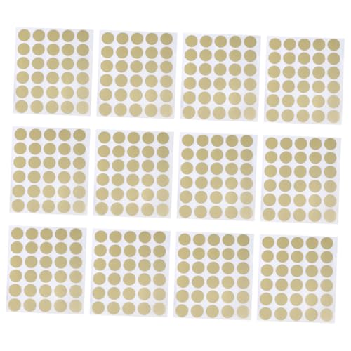SEWACC 360 Stück Selbstklebende Goldene Rubbelaufkleber Rund Robuste Metallic beschichtung Einfach Anzubringen für DIY Rubbellose Lotterietickets und Glücksspiele für Erwachsene SEWACC 360 Stück Selbstklebende Goldene Rubbelaufkleber Rund Robuste Metallic beschichtung Einfach Anzubringen für DIY Rubbellose Lotterietickets und Glücksspiele für Erwachsene von SEWACC