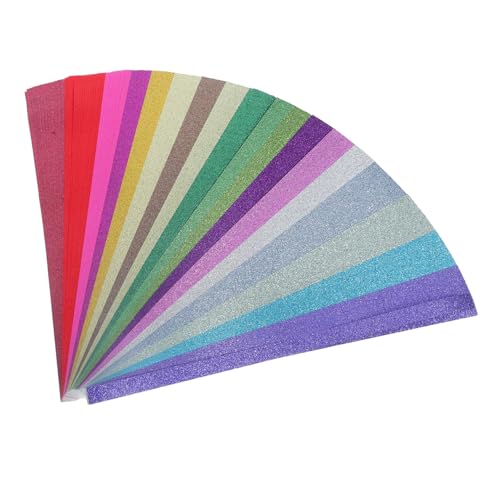 SEWACC 360 Stück Teiliges Origami Papier Glitzernde Stern Papierstreifen Buntes Bastelpapier für DIY Handarbeiten und Erwachsene mit Schimmernden Farben SEWACC 360 Stück Teiliges Origami Papier Glitzernde Stern Papierstreifen Buntes Bastelpapier für DIY Handarbeiten und Erwachsene mit Schimmernden Farben von SEWACC