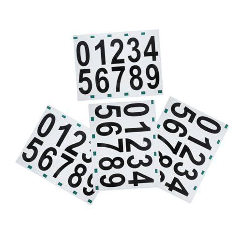 SEWACC 4 Blatt Reflektierende Digitale Etiketten Briefkasten Hausnummer Dekorationen Reflektierende Nummern Für Mailbox Aufkleber Mit Autonummern Mailbox -zahlen Aufkleber Pvc Schwarz SEWACC 4 Blatt Reflektierende Digitale Etiketten Briefkasten Hausnummer Dekorationen Reflektierende Nummern Für Mailbox Aufkleber Mit Autonummern Mailbox -zahlen Aufkleber Pvc Schwarz von SEWACC